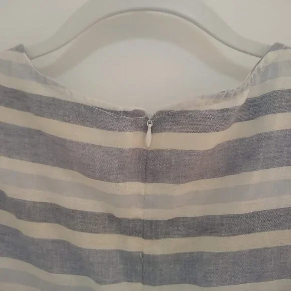 BeachLunchLounge Collection L A-line striped dress pastel white/light blue - Picture 10 of 13